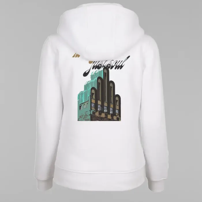 Fünffingerturm Retro – Ladies Heavy Hoodie