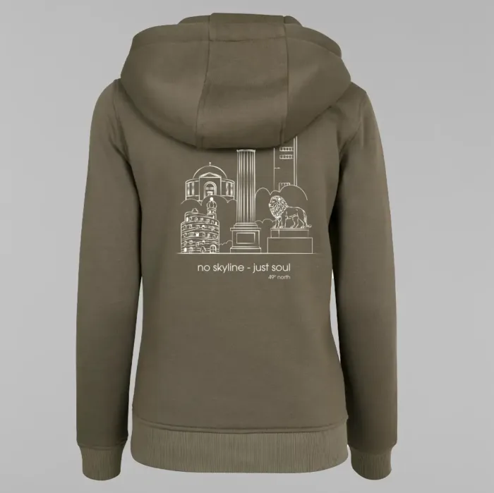 Skyline Outline  – Ladies Heavy Hoodie