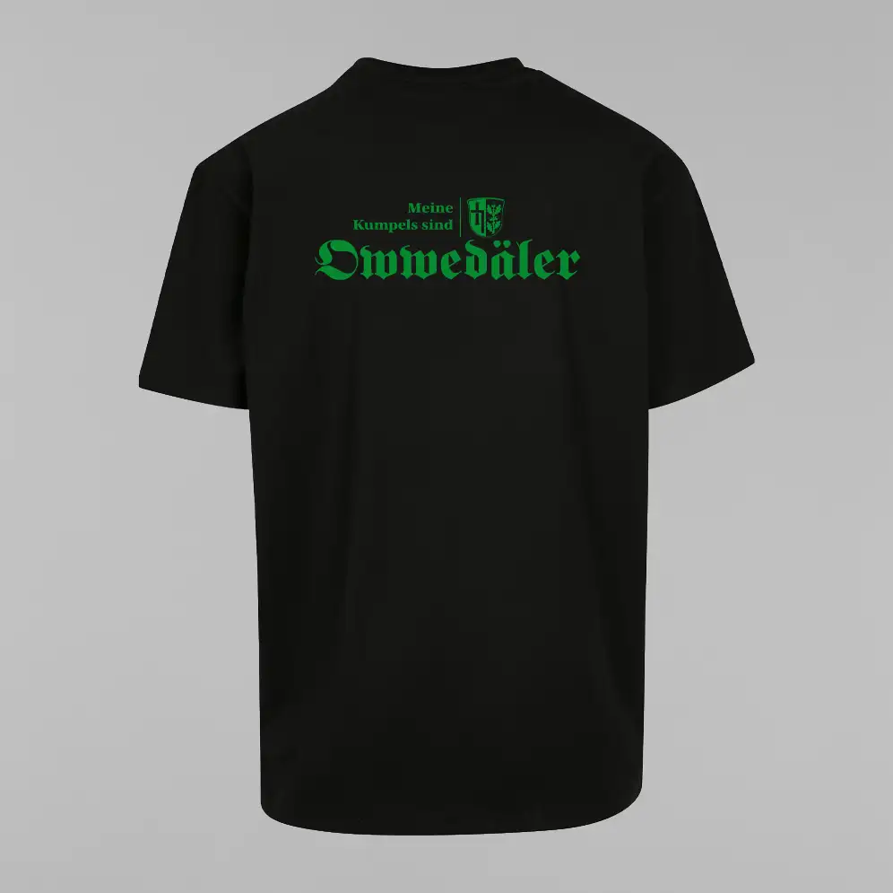 Meine Kumpels sind Owwedäler - Heavy Overized Tee – Bild 3
